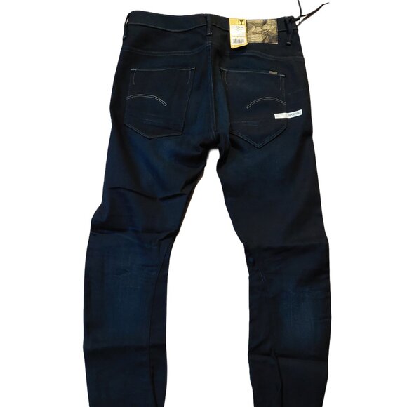 G-Star Raw ARC 3D Tapered Cropped Dark Aged INOX Denim Blue Jeans Sz 26 NWT - Picture 6 of 10